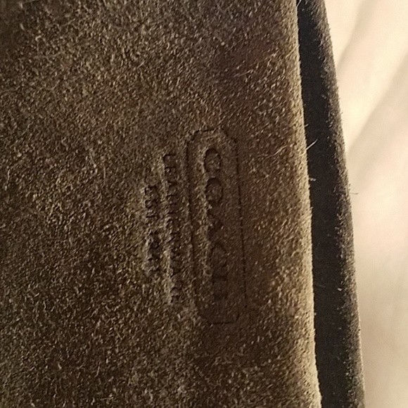 Coach Grey/Blue Suede Small Bag - Picture 3 of 6